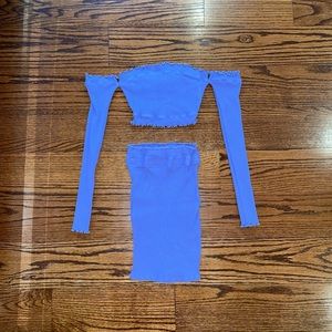 FASHIONNOVA | Purple Skirt Set